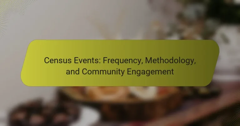 Census Events: Frequency, Methodology, and Community Engagement