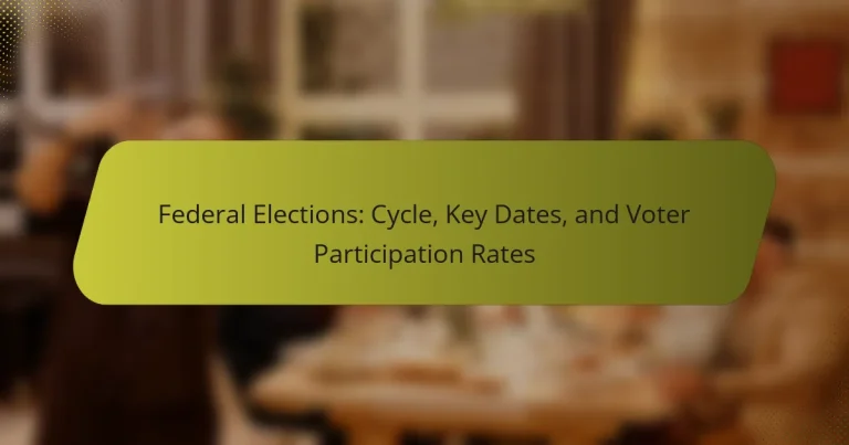 Federal Elections: Cycle, Key Dates, and Voter Participation Rates