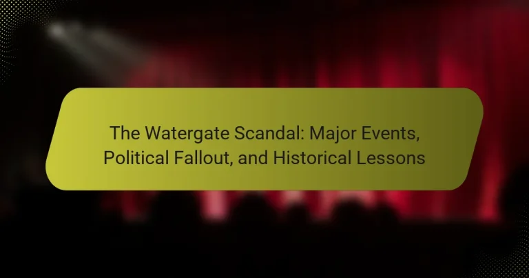 The Watergate Scandal: Major Events, Political Fallout, and Historical Lessons