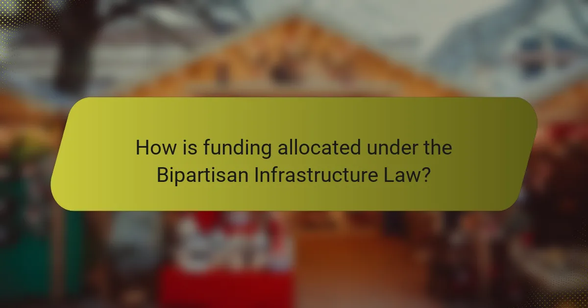 How is funding allocated under the Bipartisan Infrastructure Law?