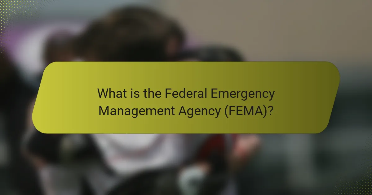 What is the Federal Emergency Management Agency (FEMA)?
